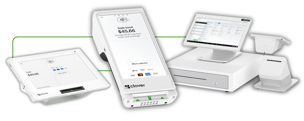Terminaux Clover Mini, Clover Flex et Clover Station